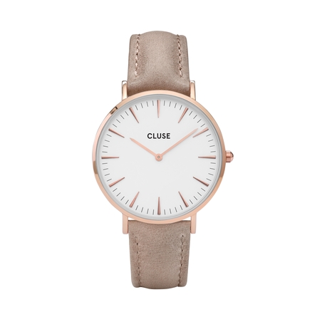 38  mm - CW0101201015  Boho Chic Leather Hazelnut, Rose