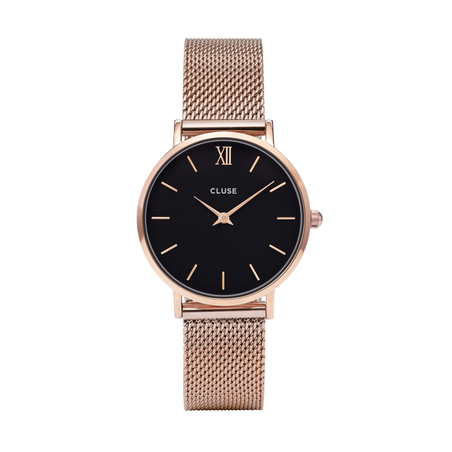 33 mm - CW0101203003  Minuit Mesh Black, Rose Gold Colour
