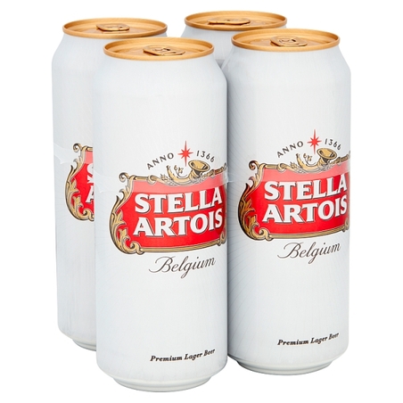 סטלה פחית 440 מ'ל רביעייה