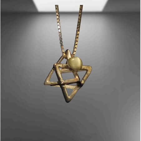 תליון מרכבה משובץ עם אבן 