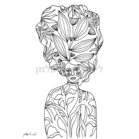 תמונת קנבס לצביעה- העץ הנדיב