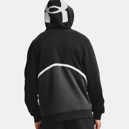 ג׳קט אנדר ארמור לגברים | Under Armour Rival Fleece AMP Full Zip Hoodie 