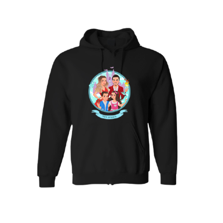 קפוצ'ון קנגרו שחור - משפחתי הקולקצייה החדשה