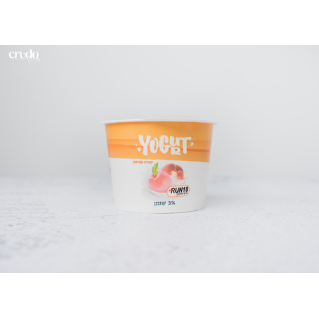 יוגורט בטעם אפרסק מועשר בחלבון