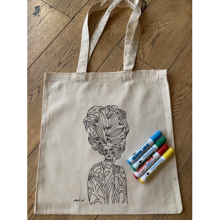 ערכת תיק קנבס לצביעה- העץ הנדיב