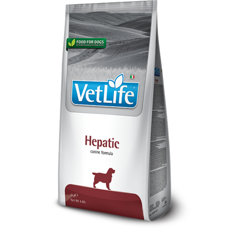 Vet Life Hepatic וט לייף הפטיק מזון רפואי לכלבים עם בעיות בכבד 12 ק