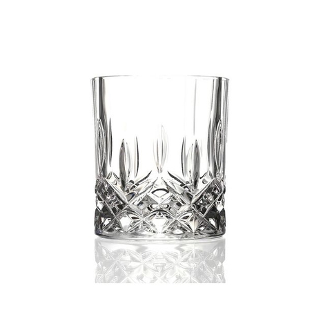 כוס וויסקי מעוטרת - קריסטל איטלקי 1 - 4 יחידות