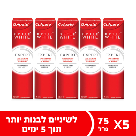קולגייט אופטיק ווייט אקספרט מארז משחות שיניים