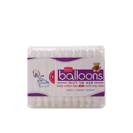 בלונס מקלות אוזניים תינוק 50 יחידות