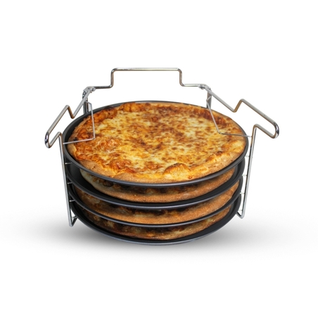 מעמד עם  4 מגשי פיצות Pizza Set