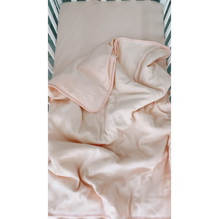 שמיכת קיץ למיטת תינוק | ג'רסי וופל NEW PINK