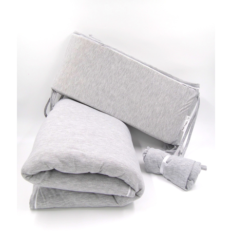 סט מלא לעריסה | Basic אפור מלאנז