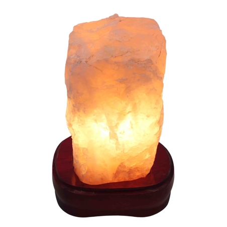 מנורת גביש רוזקוורץ טבעי