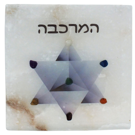 אריח סלנייט מרובע עם סמל 