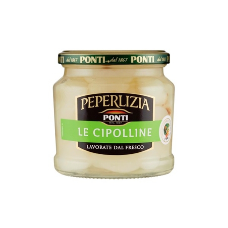 פונטי - פפרזילה בצלצלי פנינה בחומץ 350 גרם