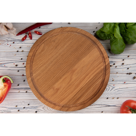 מגש לפיצה אישית מעץ אלון !! M 30 ס