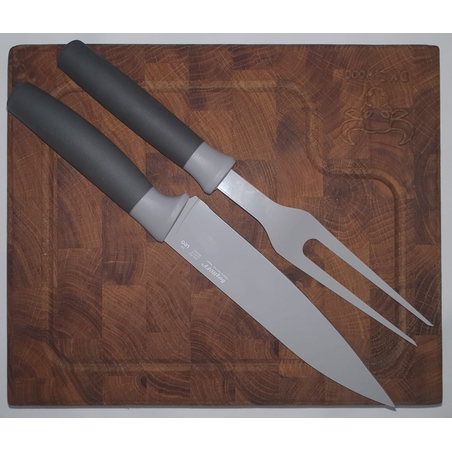 בוצר D.K.S 25*30*4 + סט ברביקיו  BergHOFF (סכין פריסה 19 ס