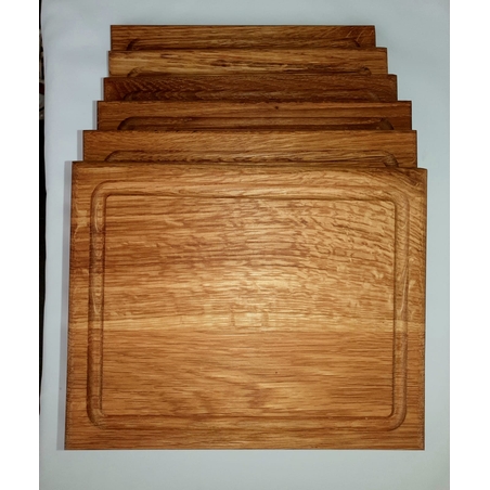 שישית צלחות עץ לסטייק / בשרים 20*25*2 ס