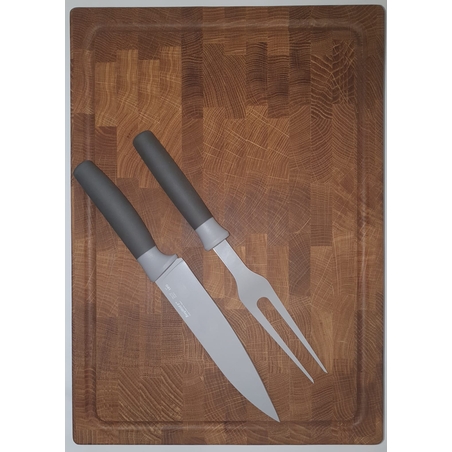 בוצר D.K.S 45*32*4 + סט ברביקיו  BergHOFF (סכין פריסה 19 ס