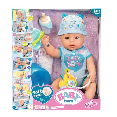 בובת בייבי בורן אינטראקטיבי - בן בגרסה רכה 43 ס