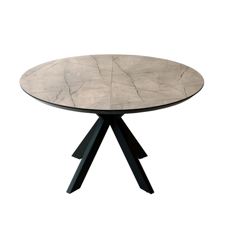 פינת אוכל דגם פיקס - אפור עם גידים מוזהבים