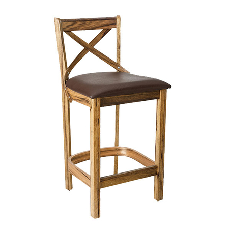 כיסא בר דגם איקס - חום