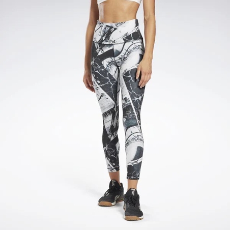טייץ ריבוק נשים | Reebok Workout Ready Printed Leggings 
