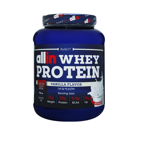 אבקת חלבון מי גבינה בטעם וניל בשילוב איזולאט 2.27 קילו 