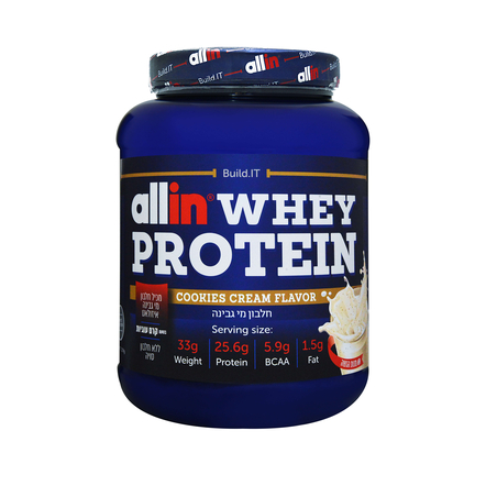 אבקת חלבון מי גבינה בטעם קרם עוגיות בשילוב איזולאט 2.27 קילו 