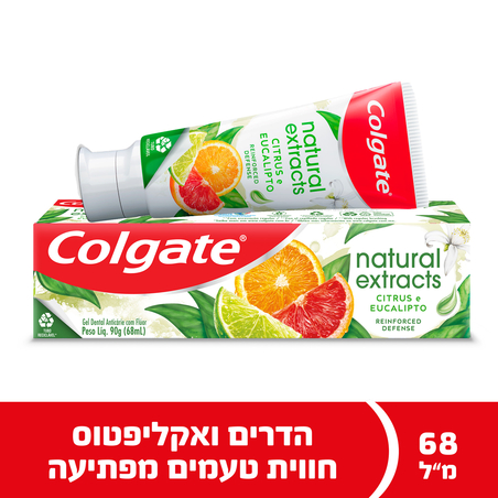 קולגייט משחת שיניים נטורל הדרים אקליפטוס 68 מ'ל