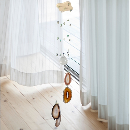 מובייל ספירלה משולב פרוסות אגת חומה 5 זרועות 65 ס