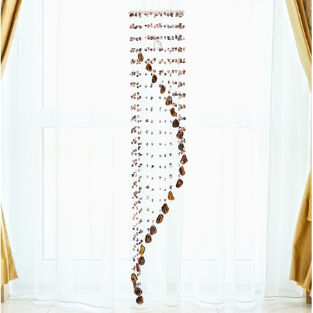 מובייל ספירלה משולב אבני עין הנמר מוחלקות 25 זרועות 120 ס