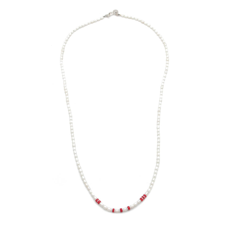 שרשרת פנינים לגבר - הארי - כסף 925