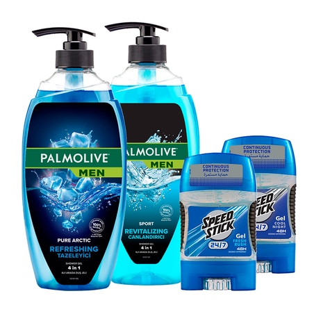 מארז MEN מפנק, פלמוליב וספיד סטיק