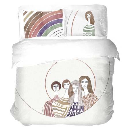  מארז מצעים זוגי ליאת לוי קופלמן דגם  - מעגלי החיים