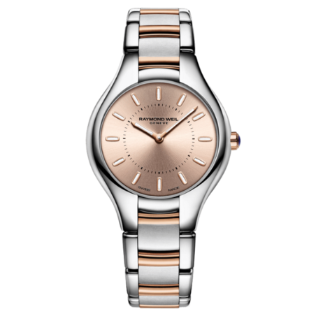 שעון Raymond Weil Noemia Ladies Quartz Two-Tone Stainless Steel Rose Gold Dial