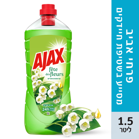 אג'קס חגיגת הפרחים נוזל לניקוי כללי ורצפות 1.5 ליטר