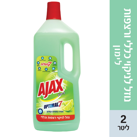 אג'קס ניקוי כללי עוצמת ה-7 בריח לימון 2 ליטר
