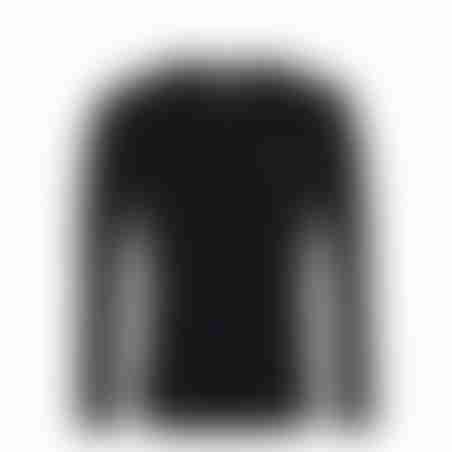 טישרט שרוול ארוך לוגו 57 קטן - שחור 2 