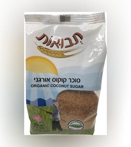 סוכר קוקוס אורגני  300 גרם