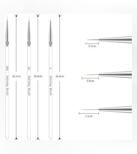 מכחול ציור-סט 3 גדלים