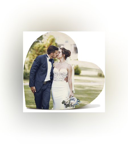 פוטו-בלוק בצורת לב בגודל 20X20 ס