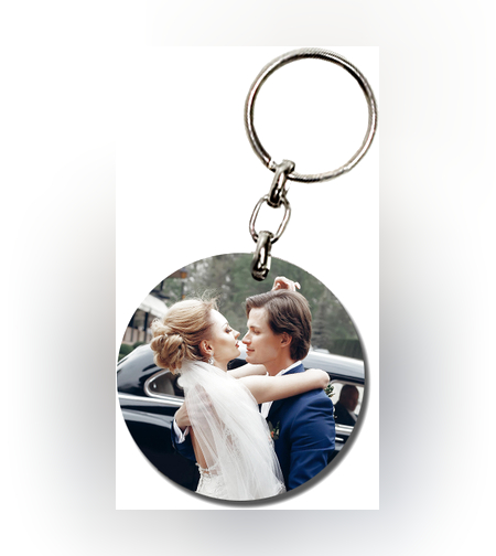 הדפסה על מחזיק מפתחות עיגול