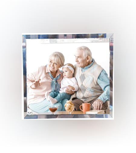 מעמד זכוכית ריבוע בגודל 20X20 ס