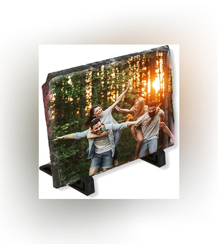 הדפסת על אבן בזלת בגודל 20X15 ס