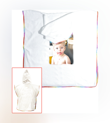 הדפסה על מגבת קפוצ'ון לילדים