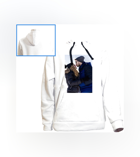 הדפסה על סוויטשירט קפוצ'ון