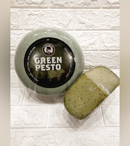 גבינת גאודה פסטו ירוק