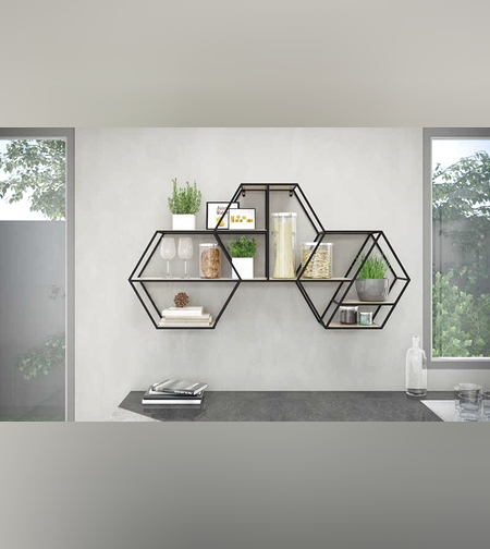 סט מדפי מתכת דגם קורל