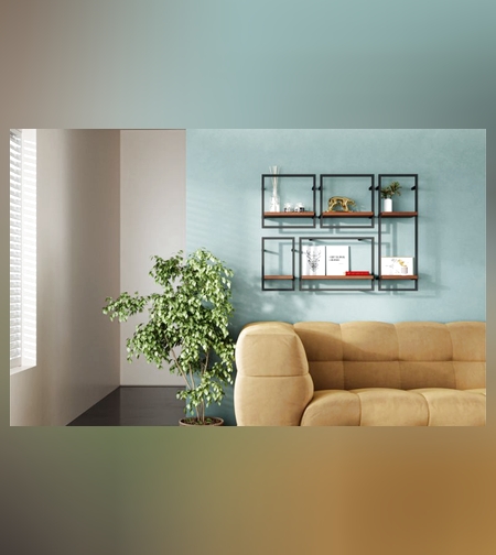 סט שישיית מדפים דקורטיביים מרהיבים דגם קונטיקט